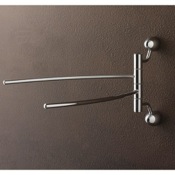 Luxury Swivel Towel Bars Nameek S Swivel Towel Bar Chrome Double With Two Wall Mounts Toscuce 9019 Bis