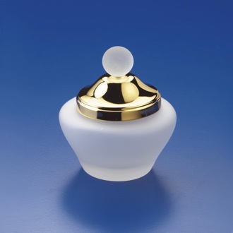 Bathroom Jar Frosted Crystal Glass Cotton Balls Jar Windisch 88116MD