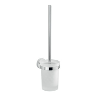 Toilet Brush Toilet Brush Holder, Frosted Glass, Wall Mount Gedy 2333-03-13