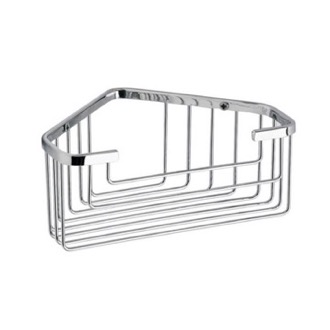 Shower Basket Chrome Wire Corner Shower Basket Gedy 2483