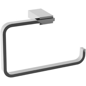 Towel Ring Square Polished Chrome Towel Ring Gedy 3870-13