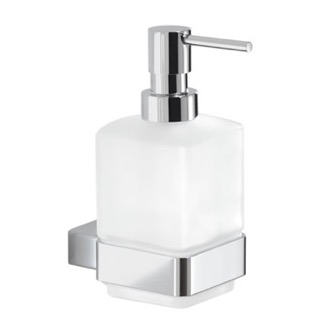 Soap Dispenser Soap Dispenser, Wall Mounted, Frosted Glass Gedy 5481-13