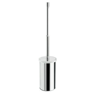 Toilet Brush Toilet Brush Holder, Free Standing, Chrome with Telescopic Handle Gedy A233-13