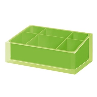 Make-up Tray Make-up Tray Made of Thermoplastic Resins in Green Finish Gedy RA00-04