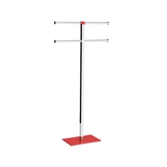 Towel Stand Towel Holder, Red, Steel and Resin Gedy RA31-06