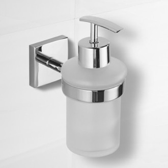 Soap Dispenser Soap Dispenser, Polished Chrome, Wall Mounted Nameeks NCB70
