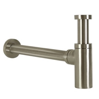 P-Trap Durable Round Brass Sink P-Trap in Satin Nickel HT32-27
