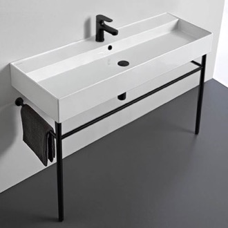 Console Bathroom Sink Trough Console Sink, 48