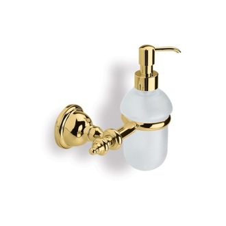 Soap Dispenser Soap Dispenser, Gold, Classic Style, Wall Mounted, Glass StilHaus EL30-16