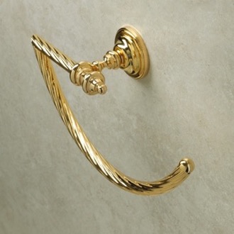 Towel Ring Classic-Style Brass Towel Ring in Gold Finish StilHaus G07-16
