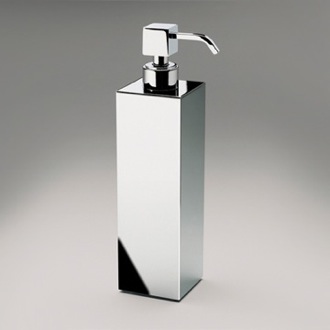 Soap Dispenser Soap Dispenser, Tall, Squared, Brass, Countertop Windisch 90418