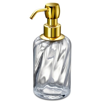 Soap Dispenser Soap Dispenser Made from Twisted Glass Windisch 90801O