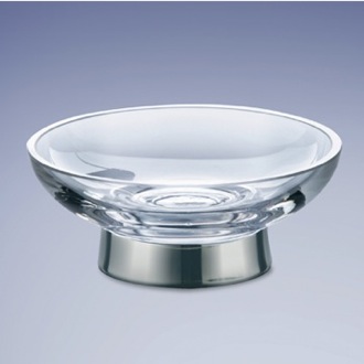 Soap Dish Free Standing Round Glass Soap Dish Windisch 921311