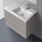 Modern Bathroom Vanity, Floating, 31
