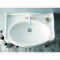Rectangle White Ceramic Wall Mounted Sink