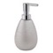 Soap Dispenser, Silver, Made From Pottery