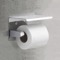 Toilet Paper Holder, Modern, Chrome, With Shelf