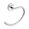 Curved Polished Chrome Towel Ring