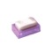 Square Soap Dish Made of Thermoplastic Resin in Lilac Finish