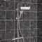 Chrome Thermostatic Exposed Pipe Shower System with 10
