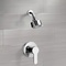 Chrome Shower Faucet Set with Multi Function Shower Head