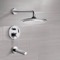 Chrome Tub and Shower Faucet Sets with 9