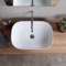 Oval White Ceramic Drop In Sink