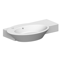 Ceramic Wall Mounted or Vessel Bathroom Sink with Right Counter Space