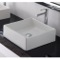 Square White Ceramic Vessel Sink