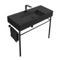 Matte Black Ceramic Console Sink and Matte Black Stand, 40