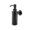 Soap Dispenser, Wall Mounted, Round, Black