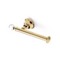 Toilet Roll Holder, Gold Finish Brass with Crystal