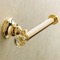 Toilet Roll Holder, Gold Finish Brass with Crystal