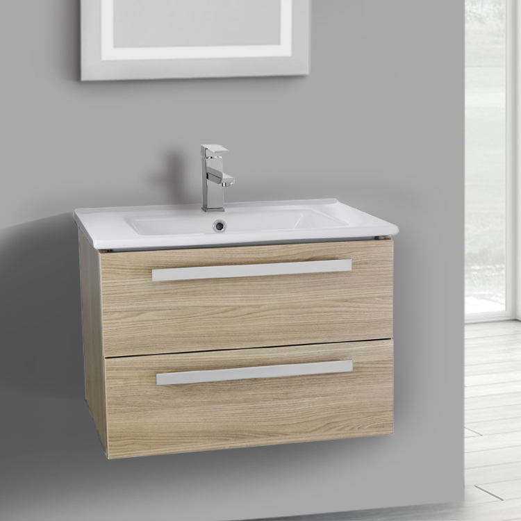 Acf Da24 Bathroom Vanity Dadila Nameek S Bathroom Vanity Acf Da24 25 Inch Style Oak Wall Mount Set