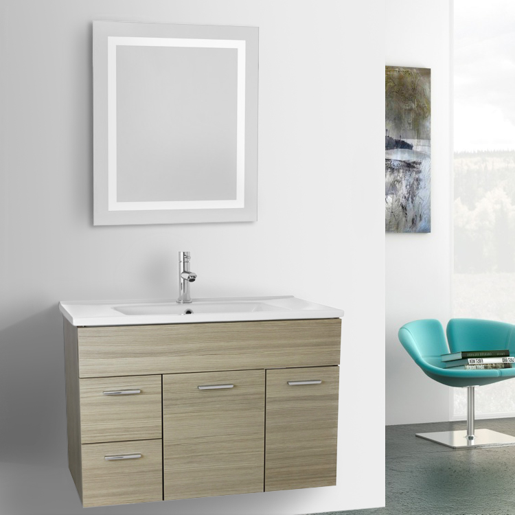 Acf Lor21 Bathroom Vanity Loren Nameek S Bathroom Vanity Acf Lor21 33 Inch Larch Canapa Set Wall Mounted