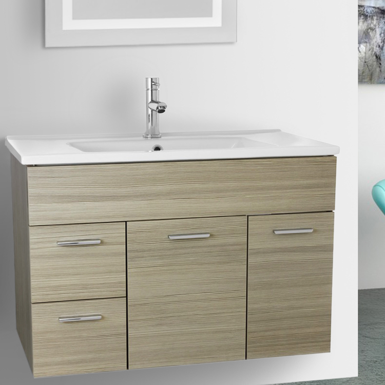 Acf Lor10 Bathroom Vanity Loren Nameek S Bathroom Vanity Acf Lor10 33 Inch Larch Canapa Set Wall Mounted