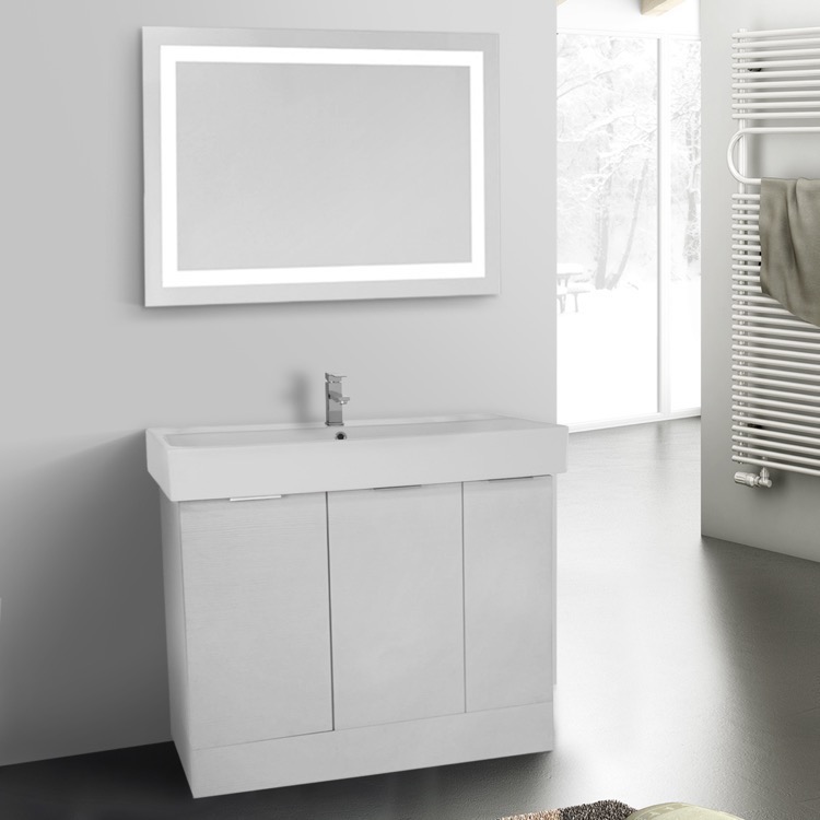 Arcom O4o27 Bathroom Vanity One4one Nameek S Bathroom Vanity Arcom O4o27 40 Inch Larch White Floor Standing Set