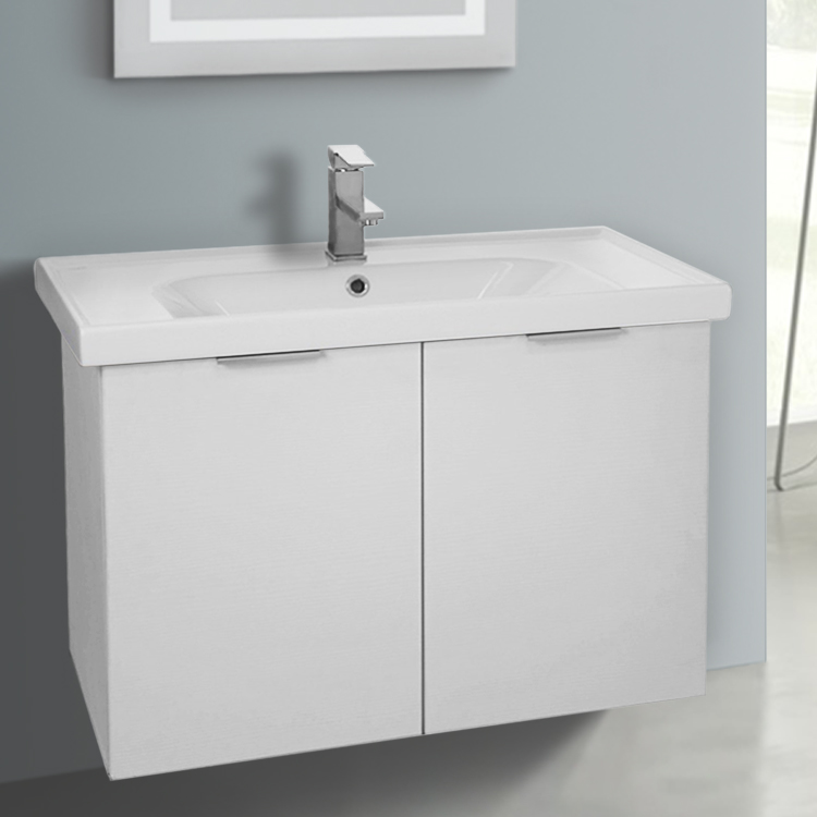 Arcom Lam05 Bathroom Vanity Lamlooma Nameek S Bathroom Vanity Arcom Lam05 31 Inch Wall Mount Larch White Cabinet With Fitted