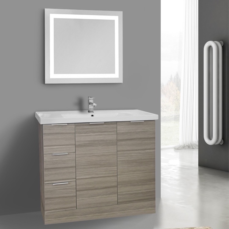 Arcom Wa81 Bathroom Vanity Waloomi Nameek S Lighted Vanity Mirror Included Bathroom Arcom Wa81 39 Inch Larch Canapa Floor Standing Set