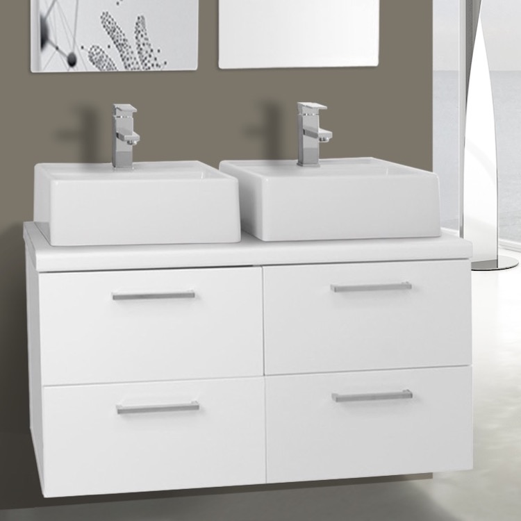 Iotti An26 Bathroom Vanity Aurora Nameek S Bathroom Vanity Iotti An26 37 Inch Glossy White Double Vessel Sink