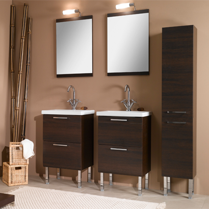 Bathroom Vanity, Iotti L11, 19 Inch Dual Bathroom Vanity Set