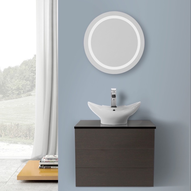 Iotti Tn2989 Bathroom Vanity Time Nameek S Bathroom Vanity Iotti Tn2989 24 Inch Wenge Wall Mounted Lighted