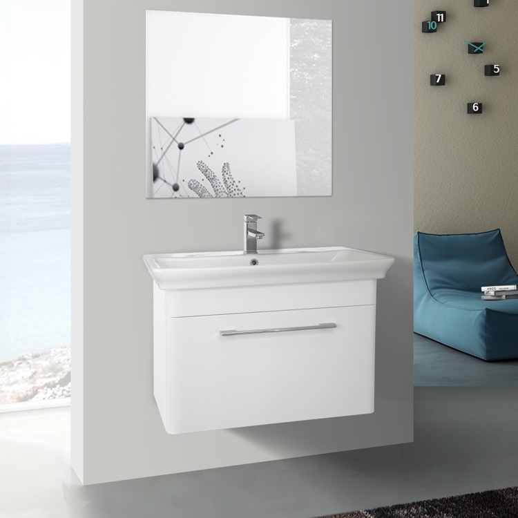 Nameeks Pa W28 Bathroom Vanity Paola Nameek S Bathroom Vanity Nameeks Pa W28 32 Inch White Wall Mounted Set