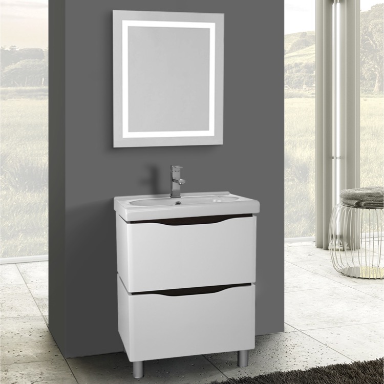 Nameeks Vn F09 Bathroom Vanity Venice Nameek S Bathroom Vanity Nameeks Vn F09 24 Inch White Floor Standing Set