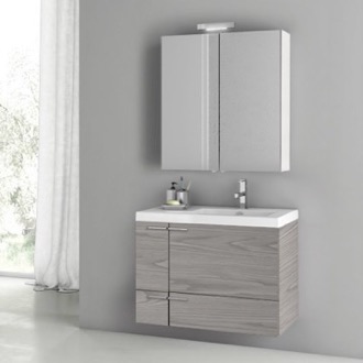 Bathroom Vanity Modern Bathroom Vanity, Wall Mount, 31
