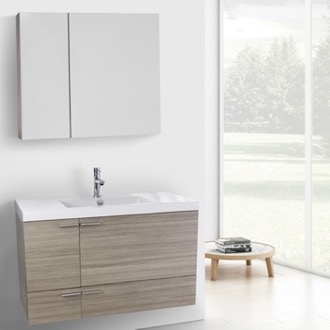 Bathroom Vanity Wall Mounted Bathroom Vanity, Modern, 39