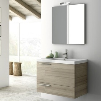 Bathroom Vanity Wall Mounted Bathroom Vanity, Modern, 31