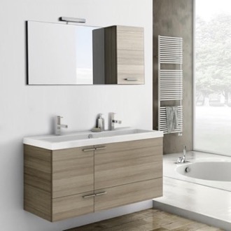 Bathroom Vanity Double Bathroom Vanity, Wide, Wall Mounted, 47