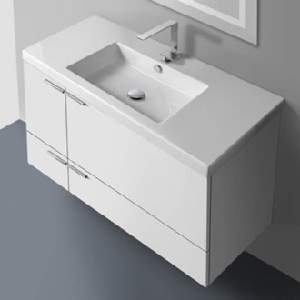 Bathroom Vanity Floating Bathroom Vanity, Modern, 40