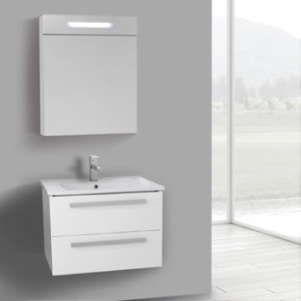 Bathroom Vanity Small Bathroom Vanity, Floating, 25